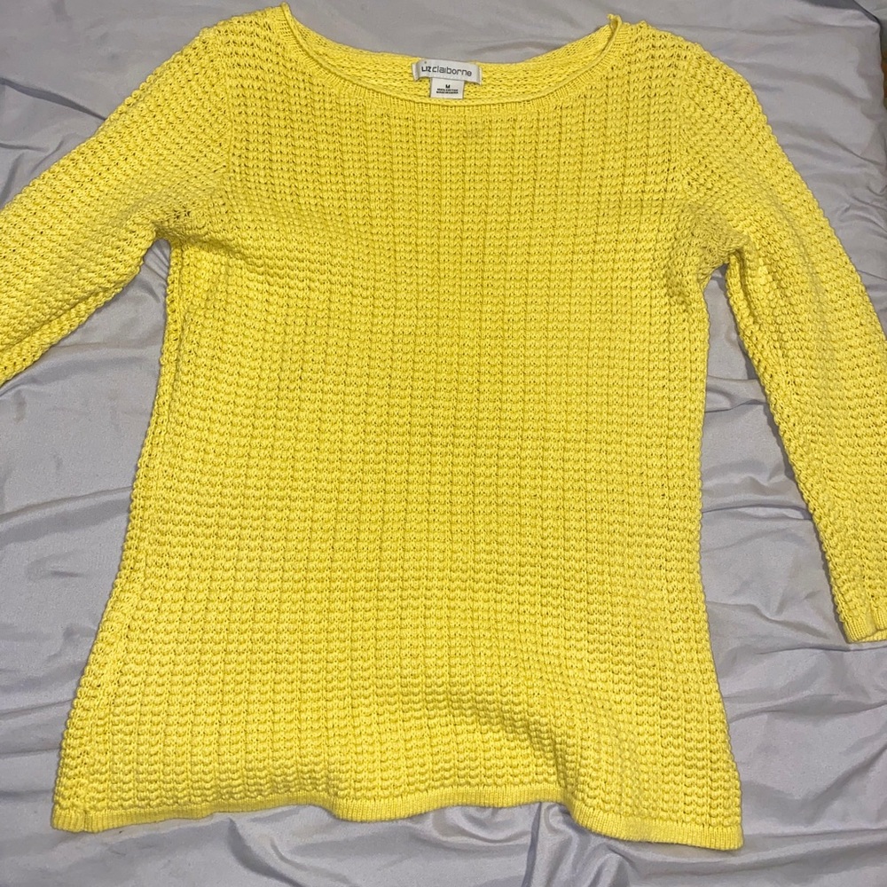 Yellow Liz Claiborne Sweater